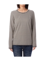 デザインネックラインプルオーバー/マスタード(033)