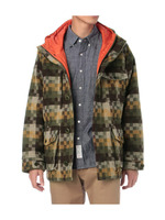 ブロック柄ブルゾン/カーキ(927)