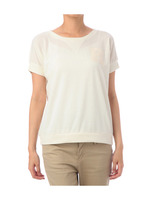 ミニ裏毛スパンコール刺繍プルオーバー/ホワイト(004)