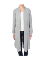 ロングショールカラーニットカーディガン/ライトベージュ(051)