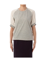 後ろティアード裏毛プルオーバー/ネイビー系(091)