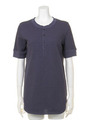 【BED&BREAKFAST】SWEDISH TUCK STITCH JERSEY Button Tunic/WHITE