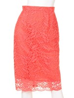 レースタイトスカート/オレンジ