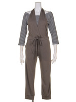 差込オフショルCS×サロペット/カーキ