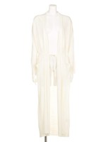 【ヒルナンデス相川七瀬さんピックアップ】綿／麻マキシカーデ/ネイビー