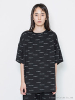 【IKUMI】IKUMI PRINT T/BLACK