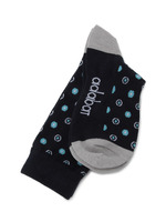 ドット風ミドルソックス/ホワイト(101)