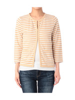 ポコポコボーダーカーディガン/ベージュ系(351)