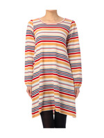 マルチボーダーワンピース/オレンジ系(362)