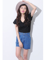 レーステープTシャツ/BLACK