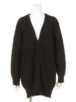 MIXブークレーVカーデ/柄WHT