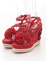 OSワッペンサンダル/ブルー