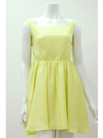 コットンデコルテアキ ワンピ/YE