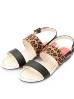 デザインベルトサンダル/ブラウン系(741)