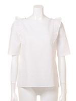 フリルブラウス/ホワイト