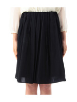 ミディ丈フレアスカート/ナチュラル(050)