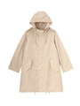 ミディ丈比翼モッズコート/ベージュ(052)