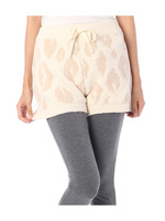 レオパード柄もこもこパンツ/オフホワイト(503)