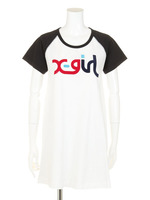 COLORFUL LOGO S/S RAGLAN DRESS/BLACK