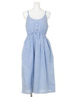 Gauze Summer Dress/bluestripe