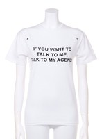 [Anna K]IF YOU WANT TO TALK TO ME, TALK TO MY AGENCYR  Tee/ホワイト