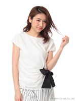 アシメサイドリボンレースT　2/キナリ