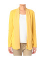 シフォン切り替えカーディガン/イエロー系(032)