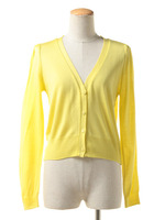 パフスリーブVカーディガン/YE