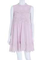 【DUO】レース切替ボトルネックOP/ネイビー