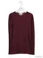 ウォッシャブルウールクルーネック/WINE
