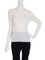 オフショルショートスリーブプルオーバー/ホワイト