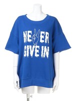 NEVERGIVEIN半袖スウェットプル/シロ