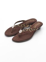 【ITALIAN SHOEMAKERS】エナメルトングサンダル/マルチ雑材