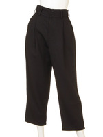 【mystic】ワイドタックロングパンツ/ブル-