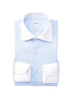 アルビニマイクロドットヘリンボンシャツ/ベビーピンク(071)