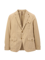 コットンリネンカルゼジャケット/ダークグリーン(023)