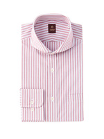 ドビーオルタネートストライプシャツ/レッド系(362)