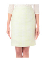 ラメ混エピツイードスカート/グリーン系(421)