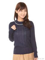 ランダムリブビジューニットPO/シロ