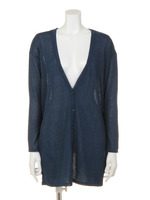 ルーズニットソーカーデ/NVY