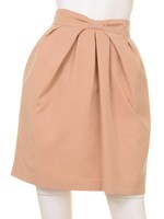 重ねタックリボンスカート/ダスティ