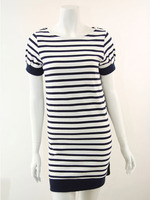 ボーダーバック  切替ワンピ/NV