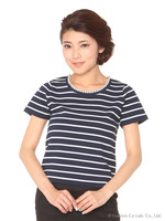 ボーダーパールトリミングPO/ネイビー