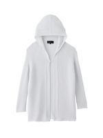 [L]ホールガーメントニットパーカ/ホワイト(001)