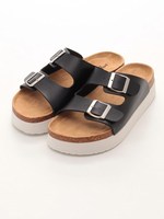 ＦＷシック２ストラップサンダル/ブラック