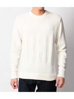 コットンロゴ編みニット/オフホワイト(103)