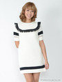 セーラーニットワンピース/アイボリー