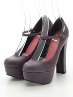 プラットフォームストラップパンプス/PPL
