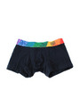 レインボー柄ウエストゴムボクサーパンツ/ブラック(019)