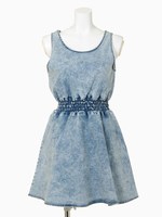 【ANAP】ケミカルミニワンピース/L.BL